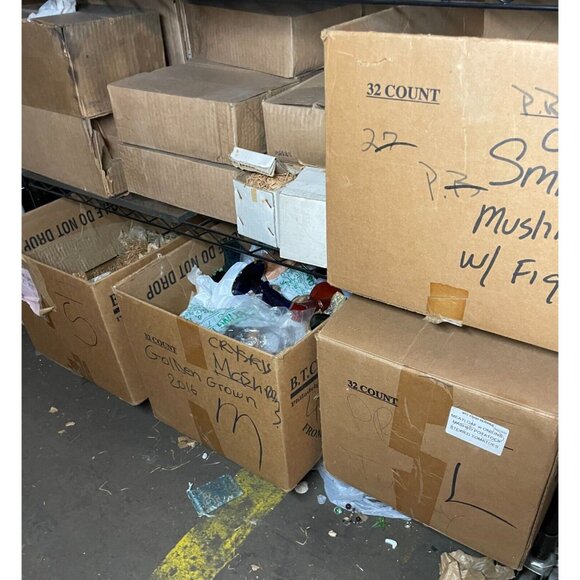 Bo Borgstrom Åseda Ebeling Reuss Blown Glass Mushroom-6.5 in Canary-Sweden-NOS - Picture 8 of 8